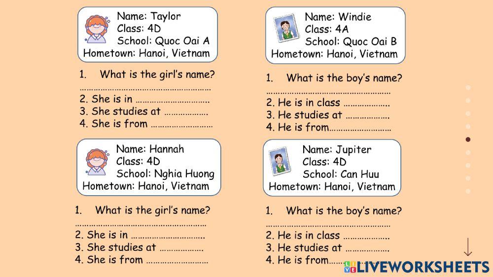 Unit 1-E4 and possessive adjectives Unit 1-E4 and possessive adjectives