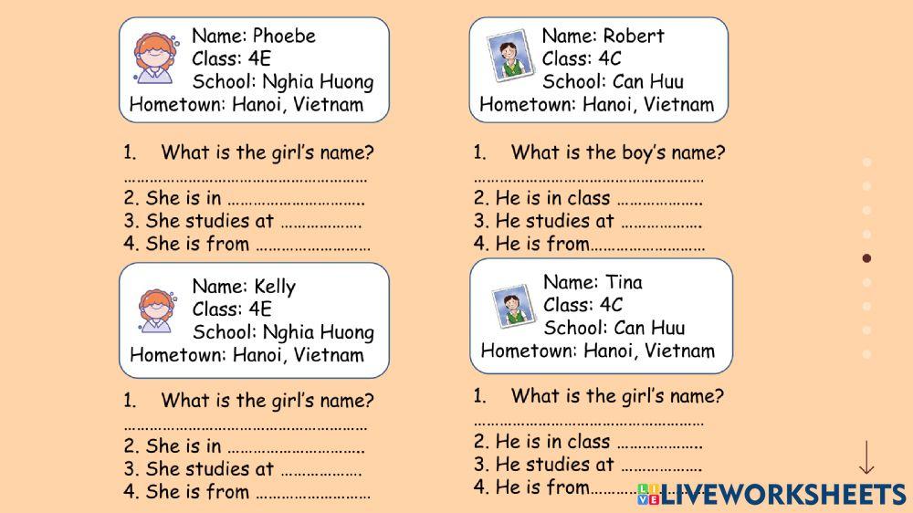Unit 1-E4 and possessive adjectives Unit 1-E4 and possessive adjectives