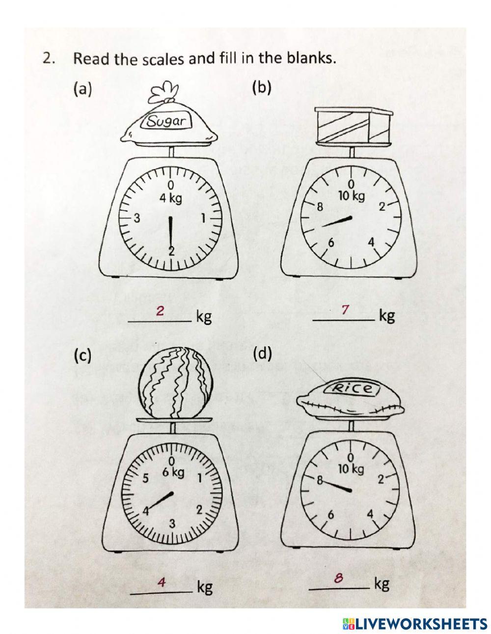 Measuring Mass in Kilograms