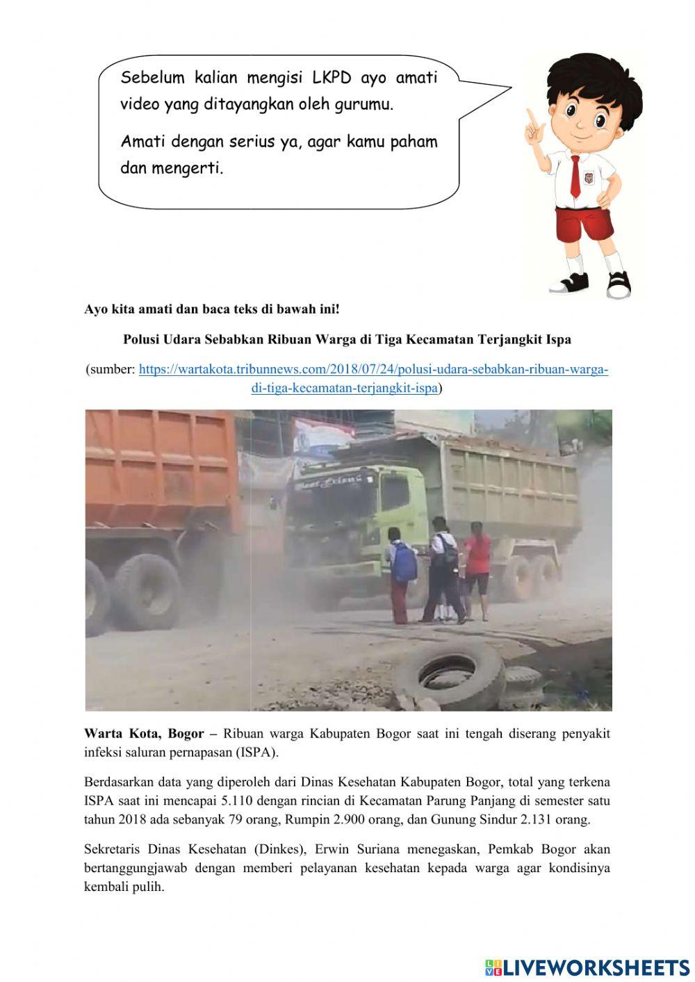 Lkpd tema 2 SUBTEMA 2 PB 1 KELAS 5