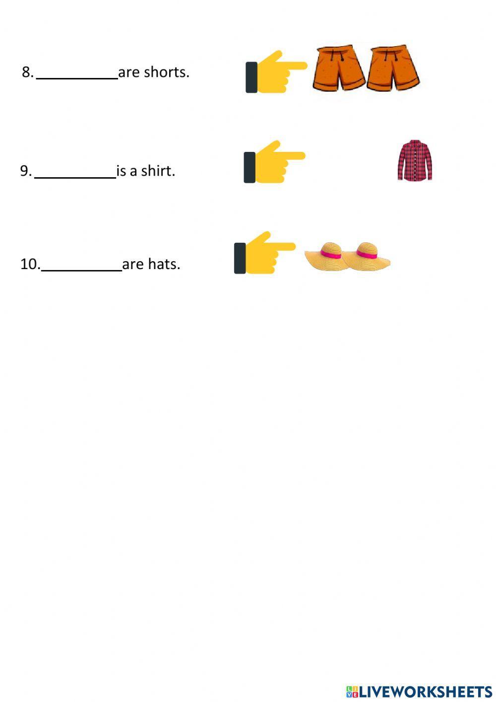 Class Activity: Demostrative Pronouns THIS THESE THAT THOSE