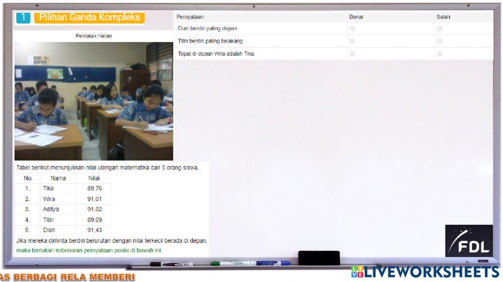 Akm numerasi level 3 : pecahan, desimal