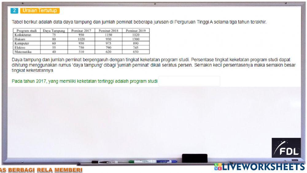Akm numerasi level 3 : pecahan, desimal