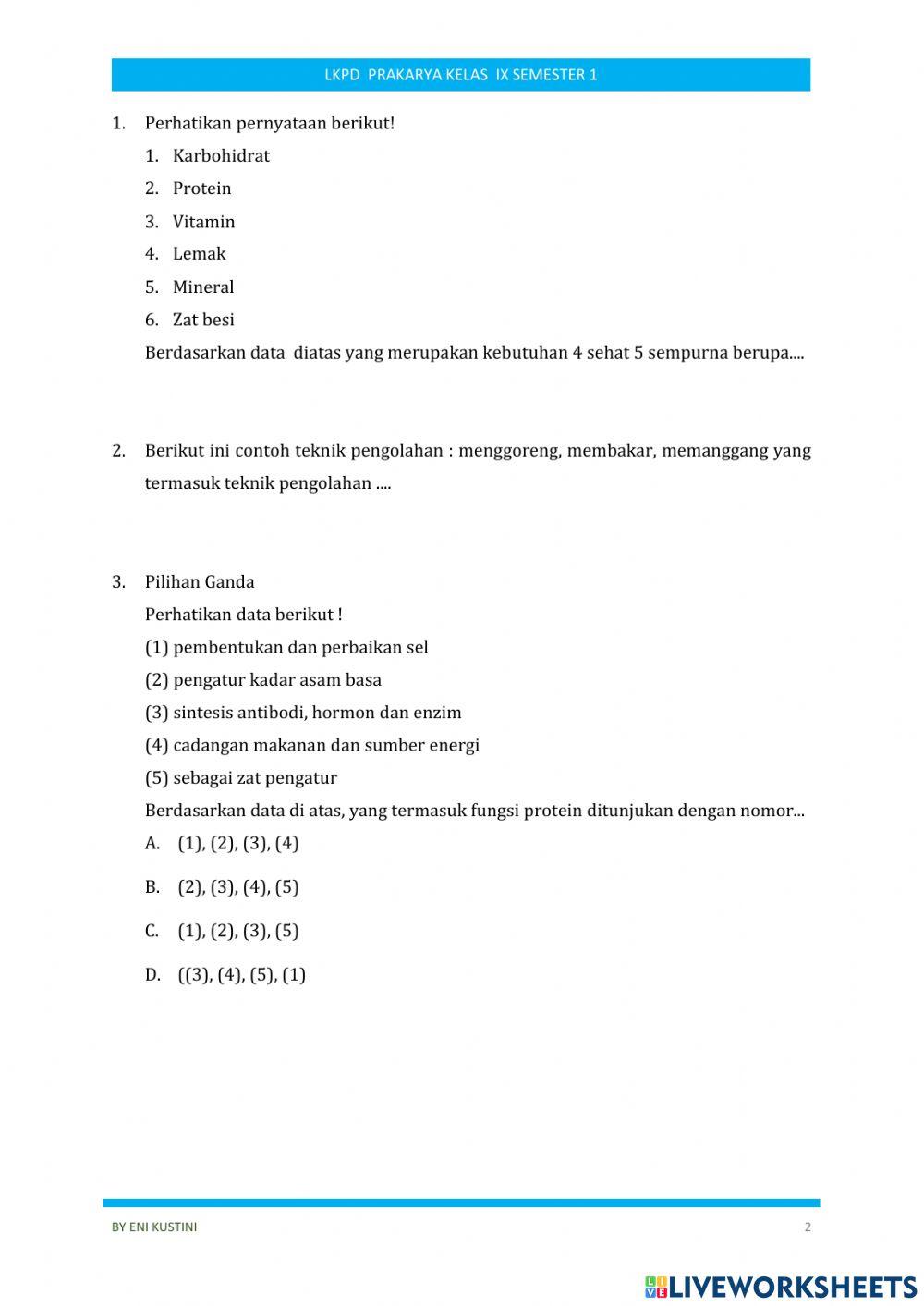 LKPD Pengolahan Kelas 9