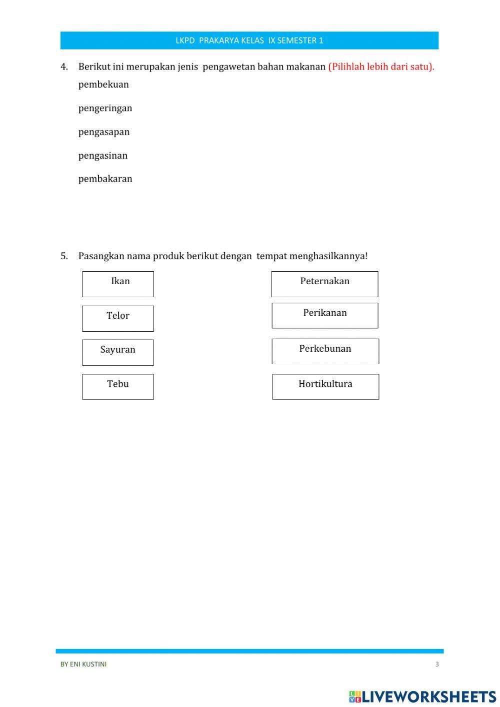 LKPD Pengolahan Kelas 9