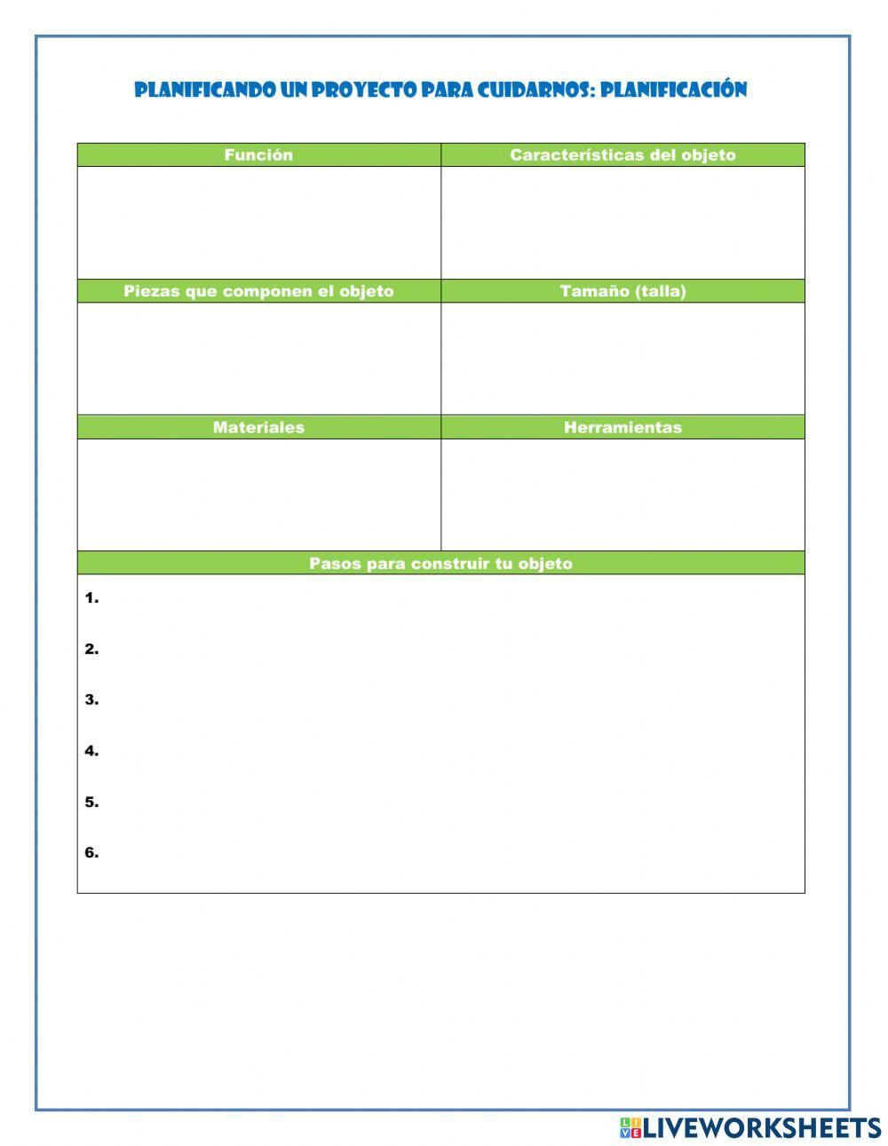Planificando la creación de un objeto 4to