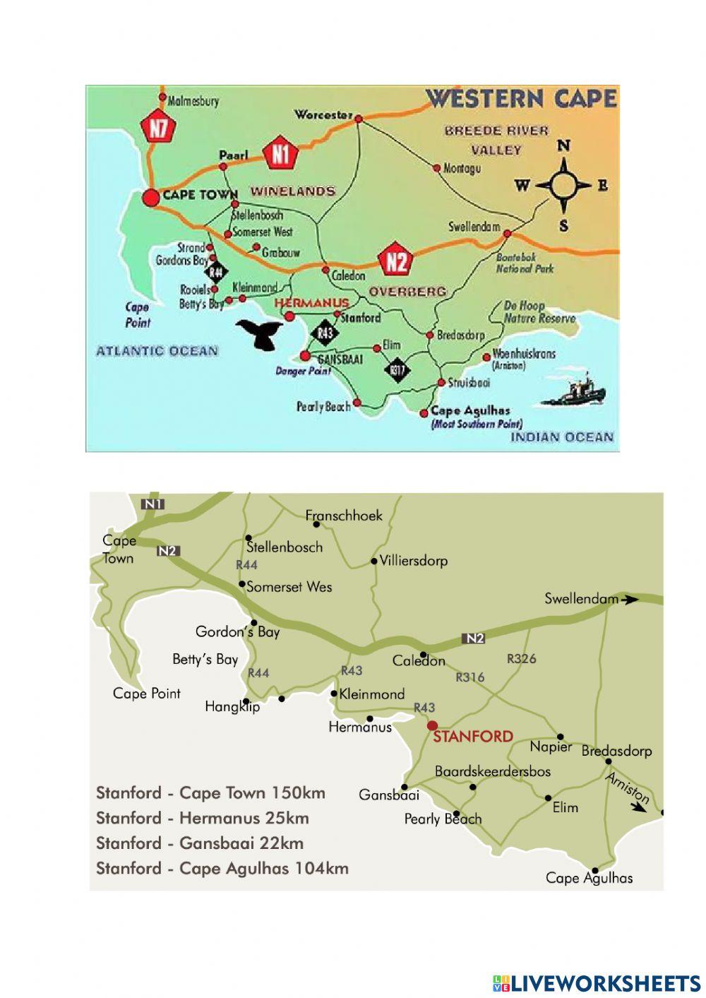 Practice Distance on a map