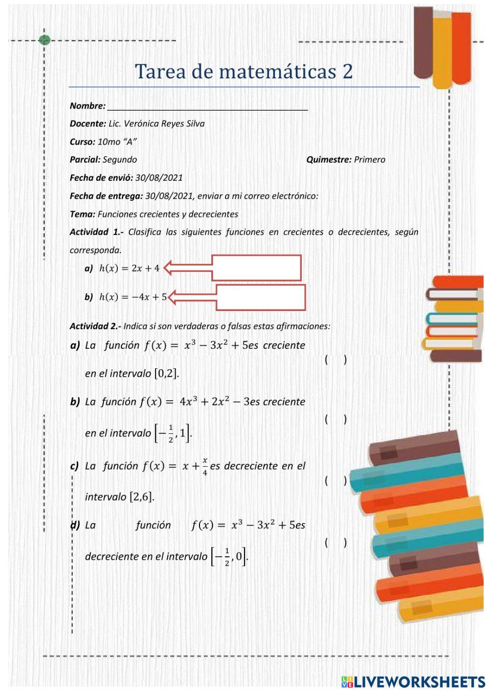 Monotonia de funciones