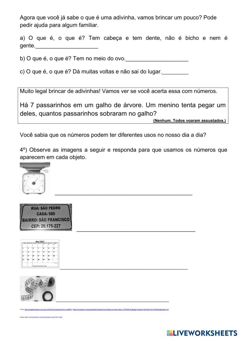 Exercício Interdisciplinar