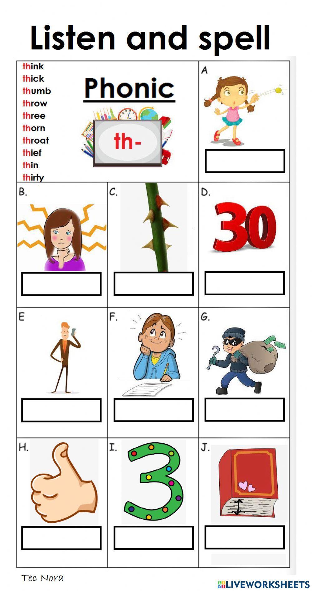 Words with 'th-' in them