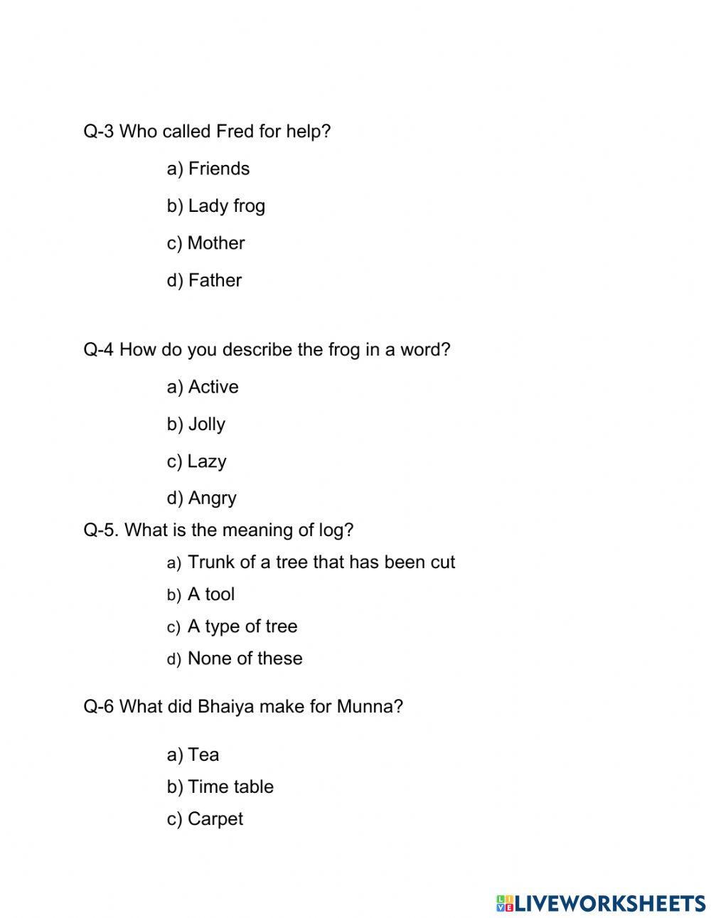 English LAT-my elder brother & the lazy frog