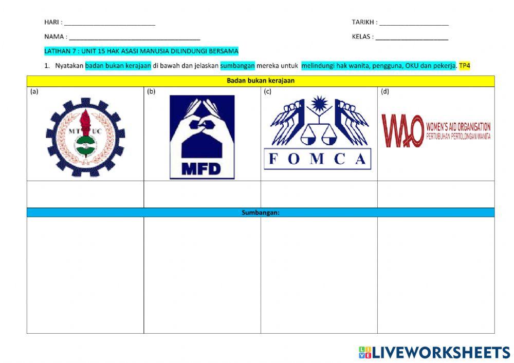 Latihan 7 unit 15 moral tingkatan 2