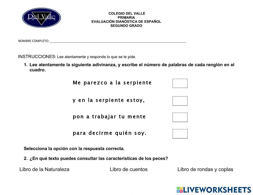 Diagnóstico Español