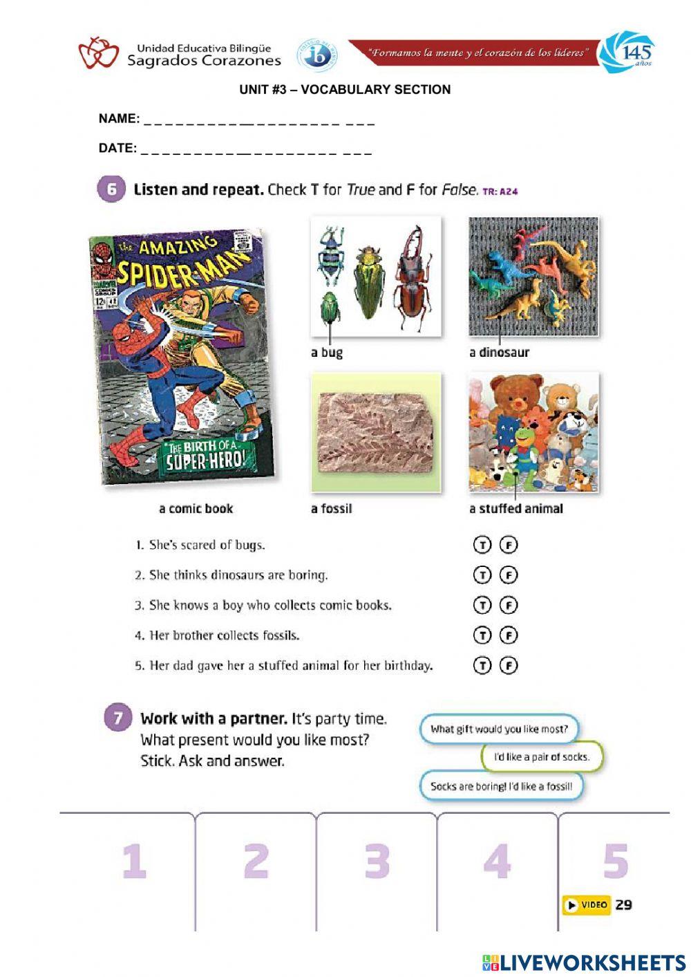 Vocabulary 3 Part 2 6th