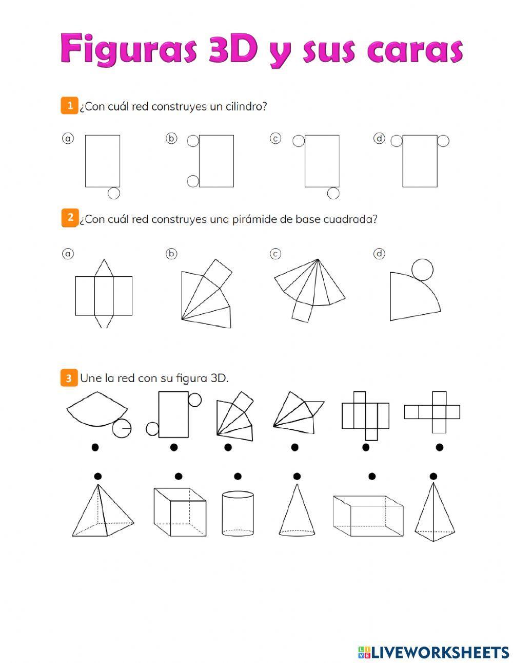 Figuras 3D y sus caras