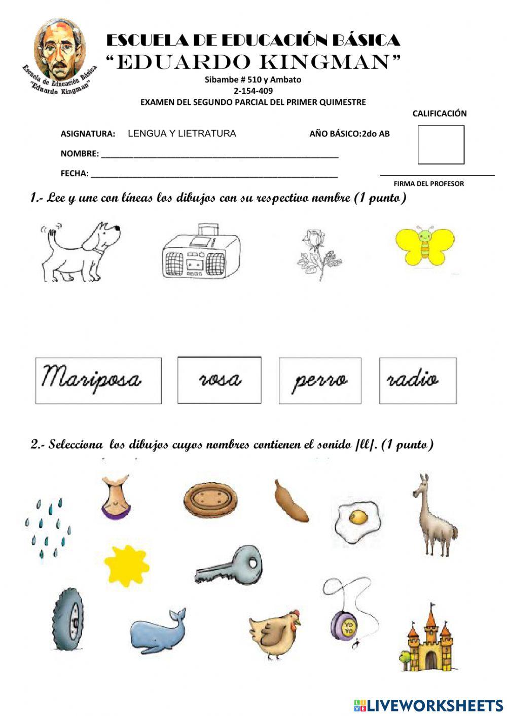 Evaluación de lengua