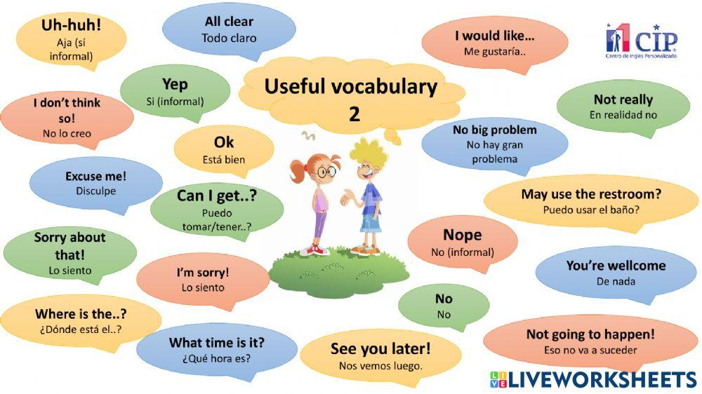 Vocabulary week 59