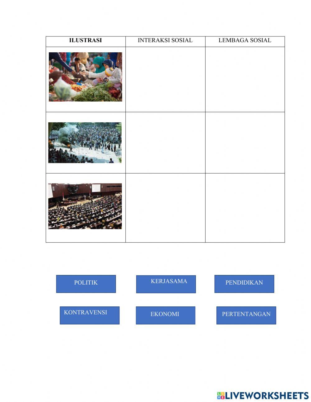 Game drag and drop interaksi sosial