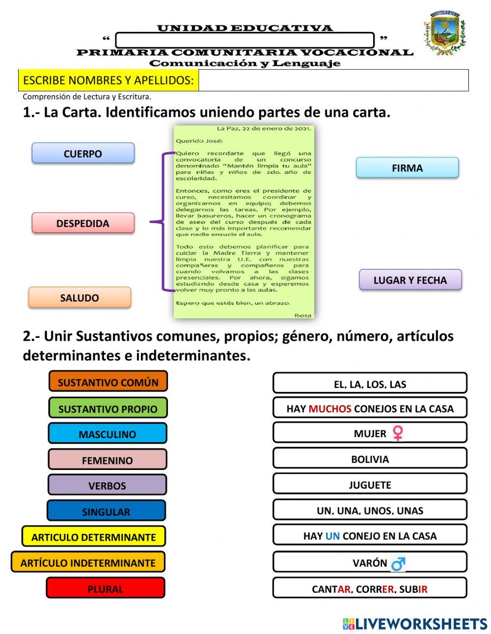 Evaluación de Lenguaje