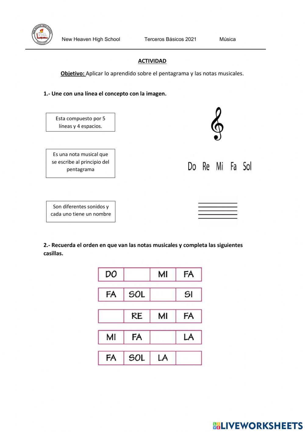 Notas musicales Notas musicales