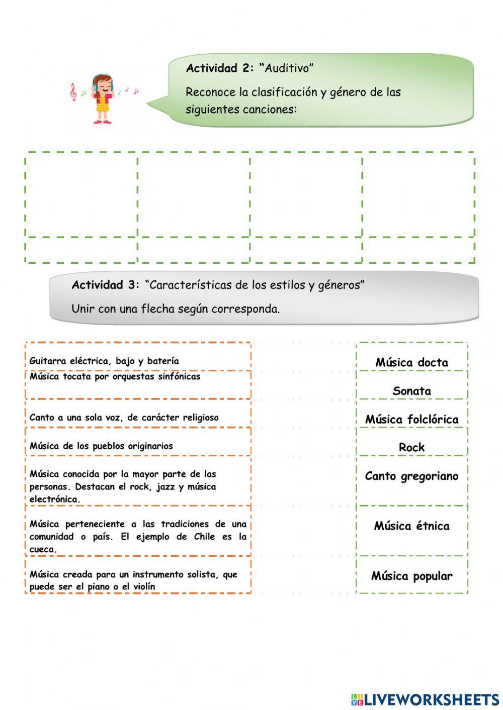 Clasificación de la música y géneros musicales