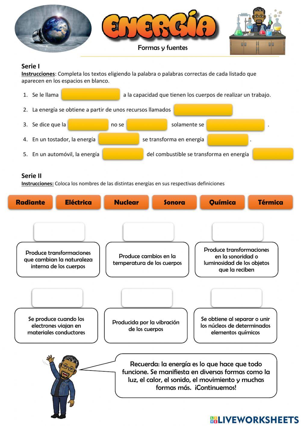 Energía y sus fuentes