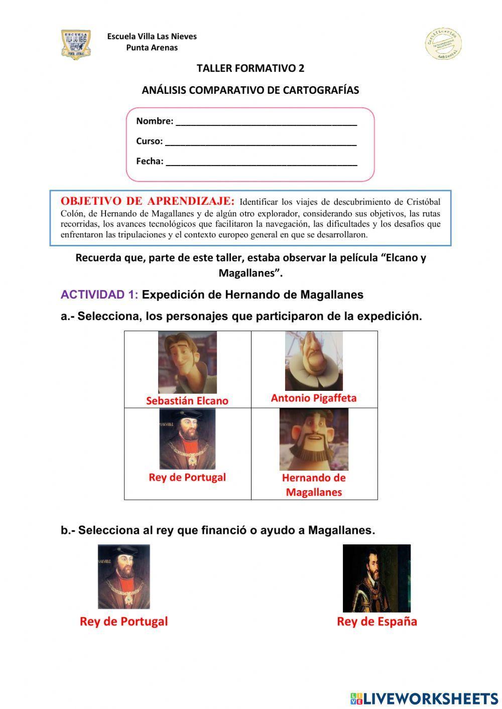 Taller formativo 2 -Expedición Hernando de Magallanes-