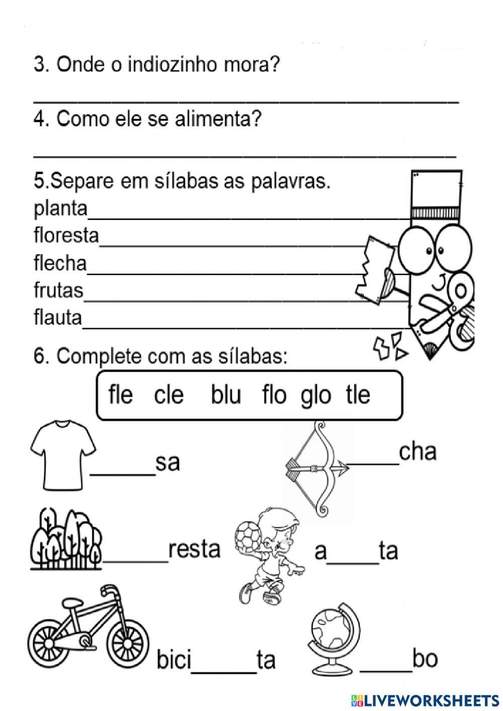 Leitura e interpretação de texto.