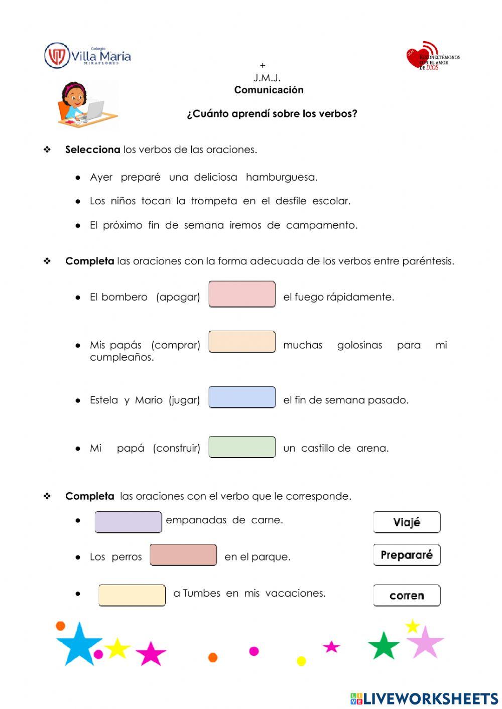 El verbo y sus tiempos