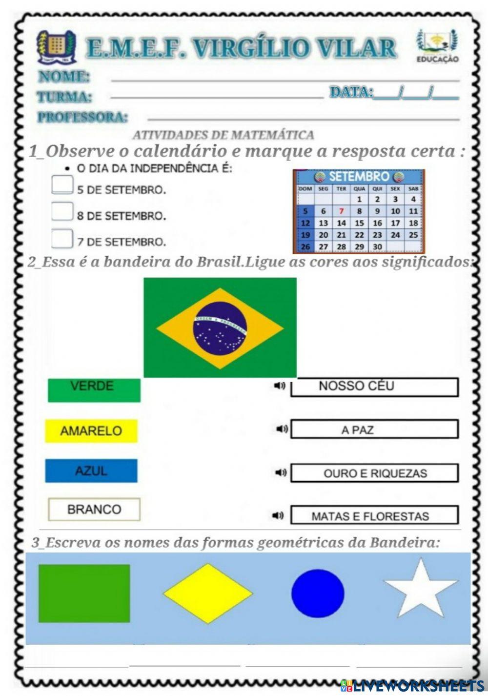 A bandeira brasileira