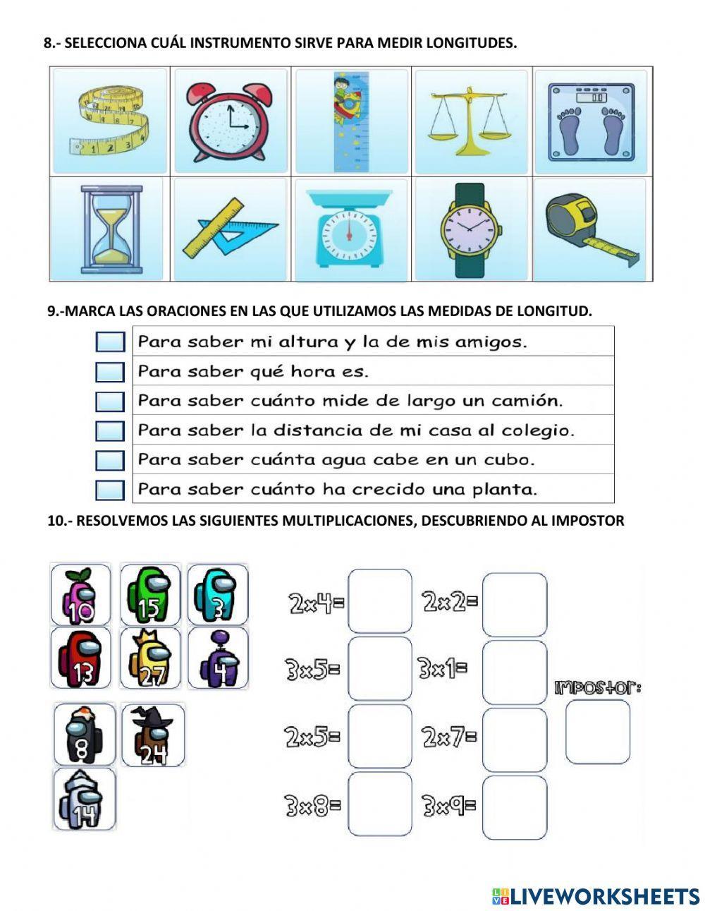 Evaluación de Matemática