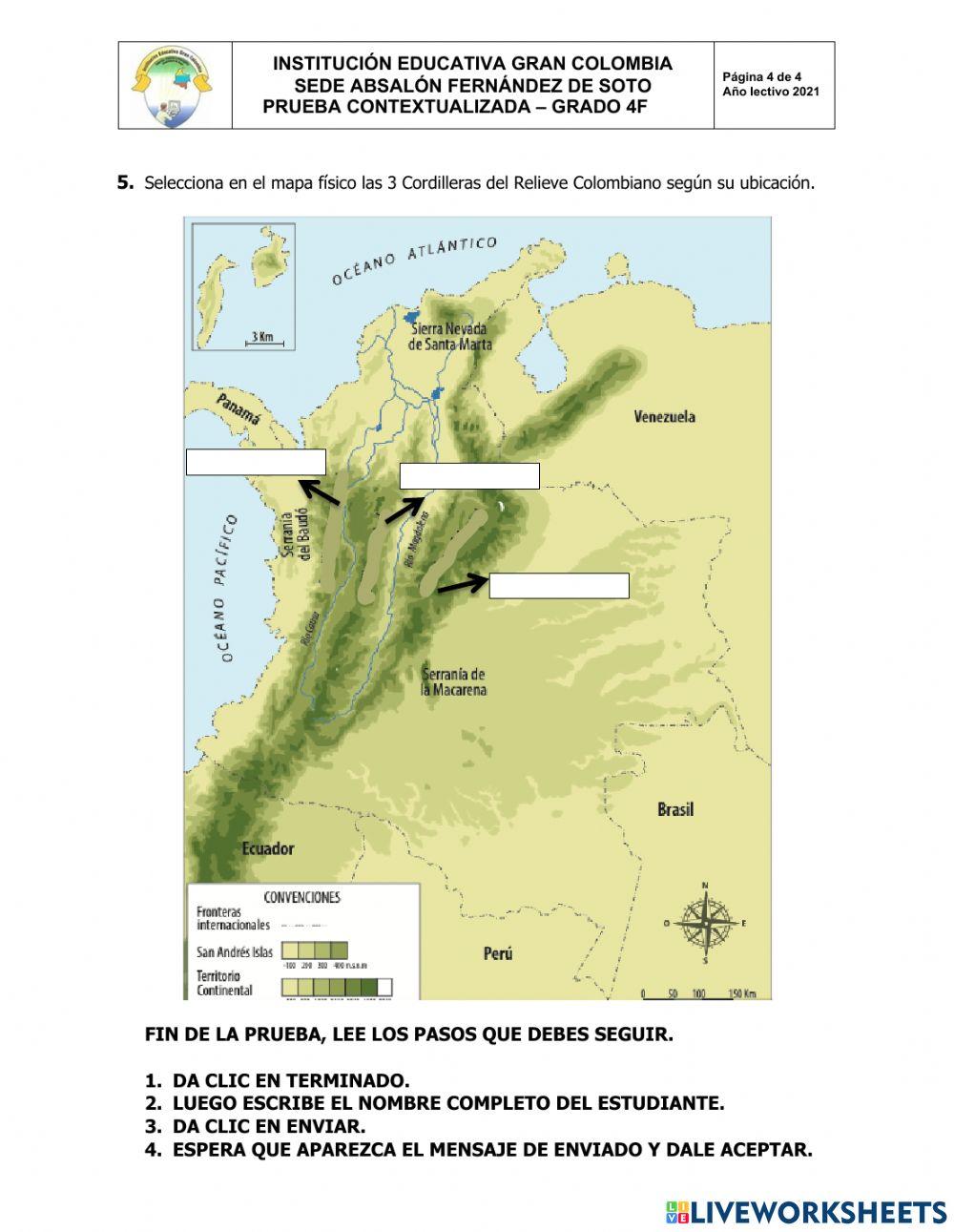 PRUEBA CONTEXTUALIZADA CIENCIAS SOCIALES GRADO 4F SEGUNDO PERIODO