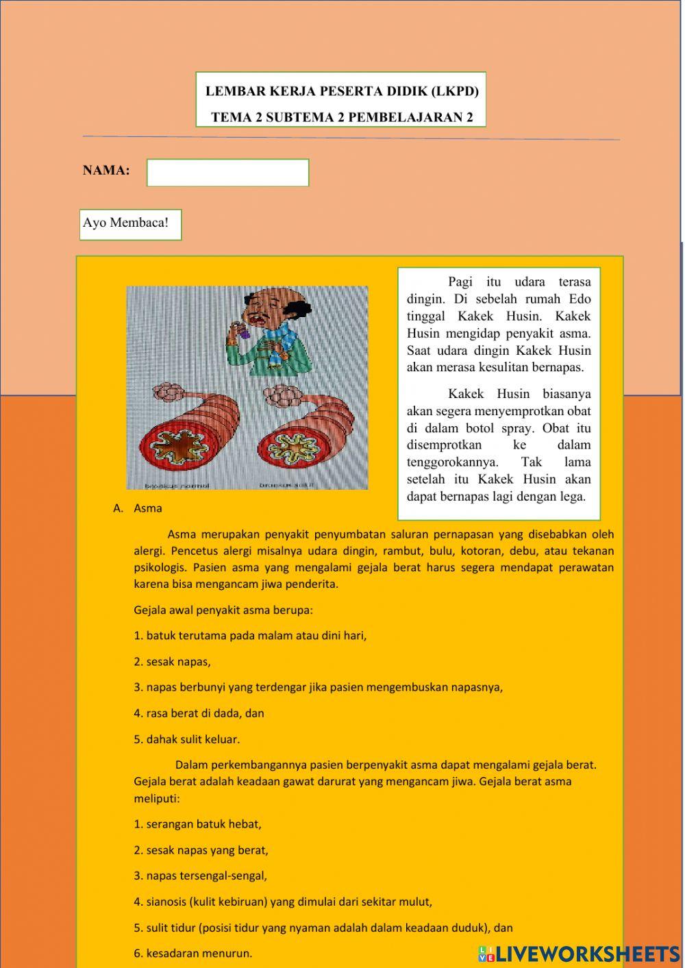 Lkpd kelas v tema 2 subtema 2 pembelajaran 2