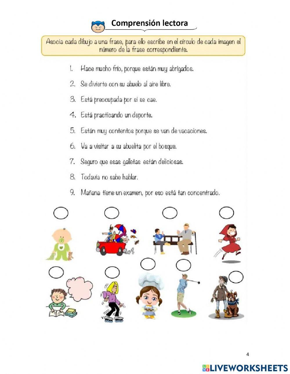 Taller de comprensión lectora - tercero básico - 1