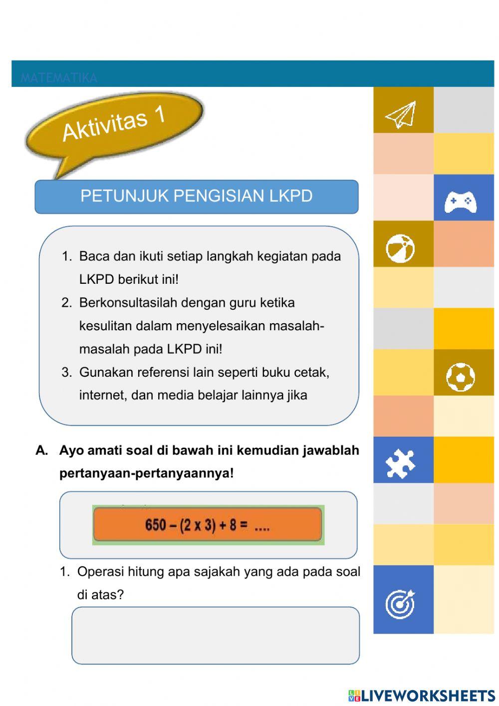 Operasi Hitung Campuran Bilangan Cacah