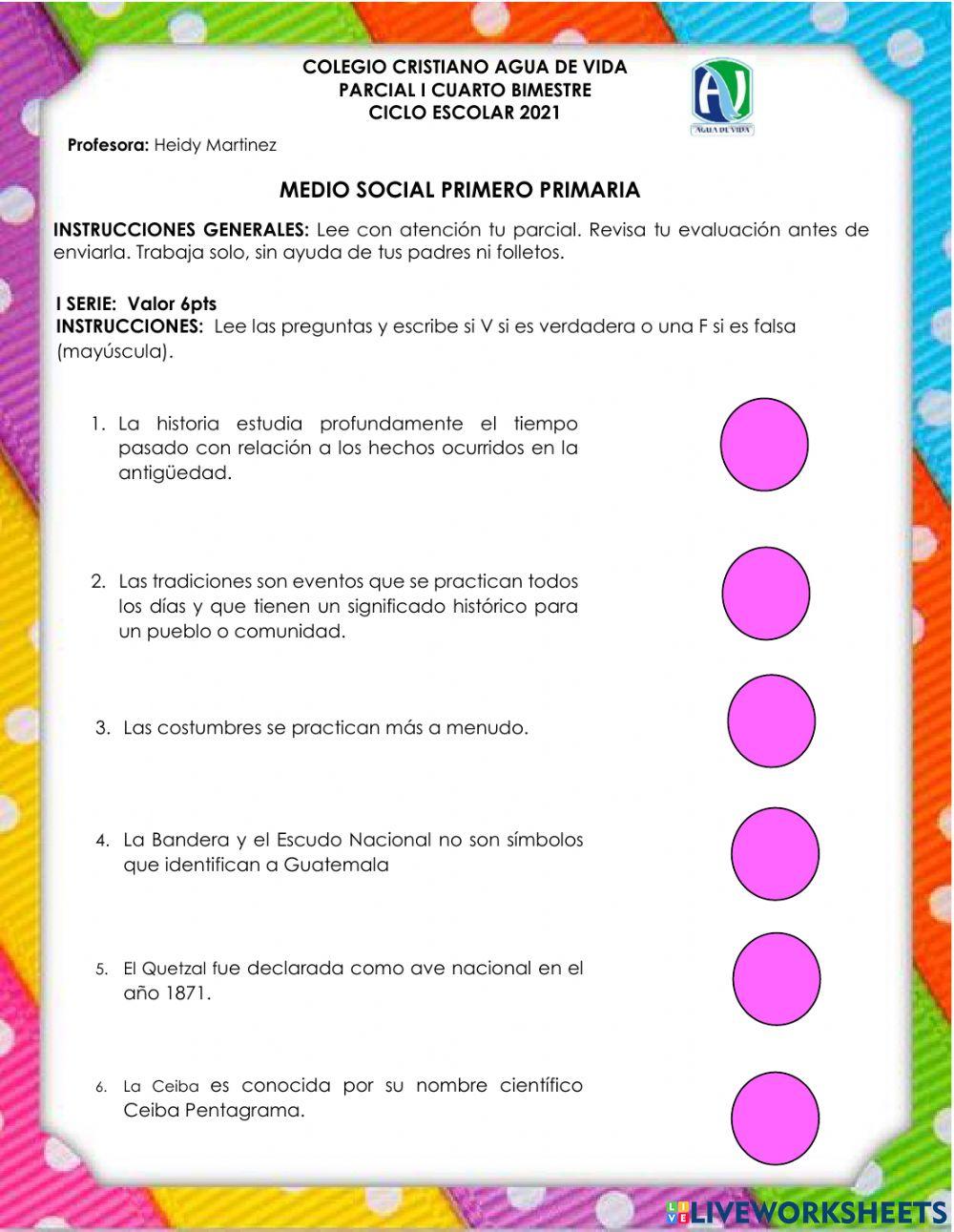 Parcial I IV M. social.