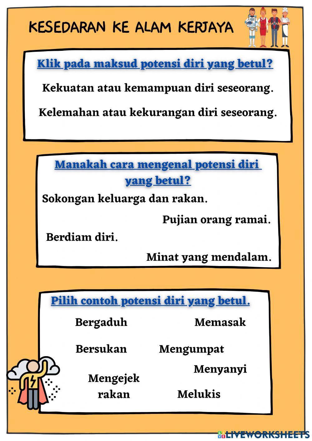 Kesedaran ke Alam Kerjaya