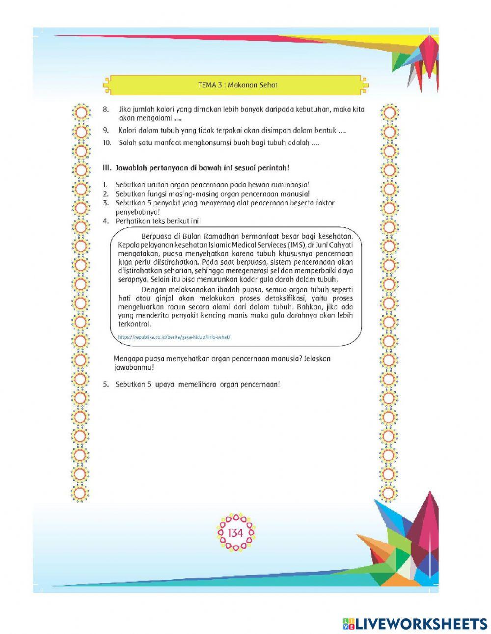 Evaluasi Tema 3 LKPD 3