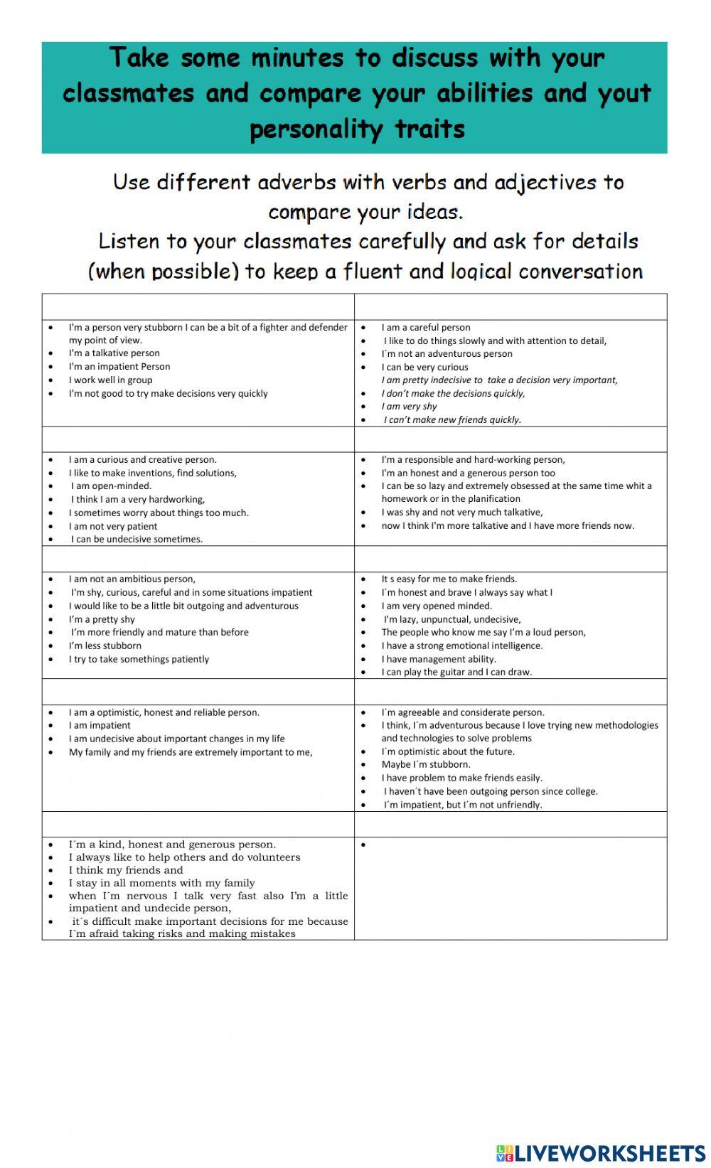 Level3 Unit7 Speaking Assessment adverbs