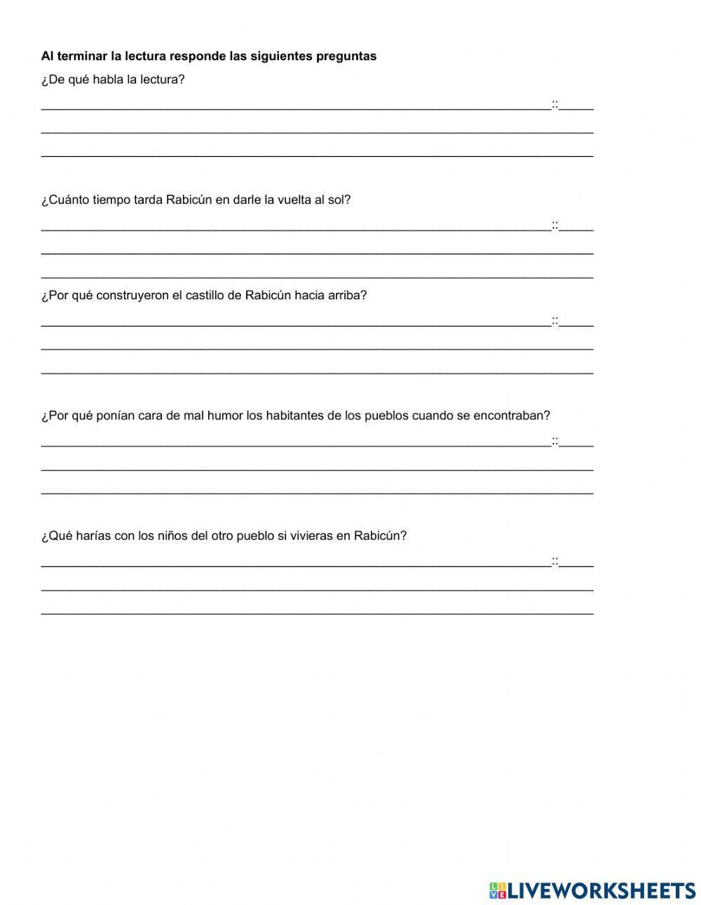 Lectura de compresion sisat cuarto grado