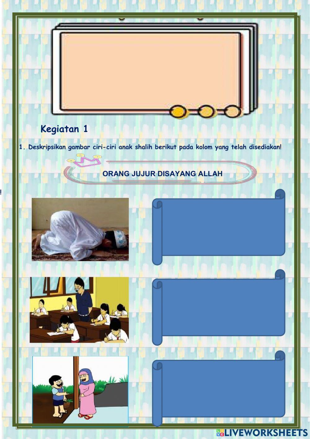 Cita-citaku menjadi anak shalih