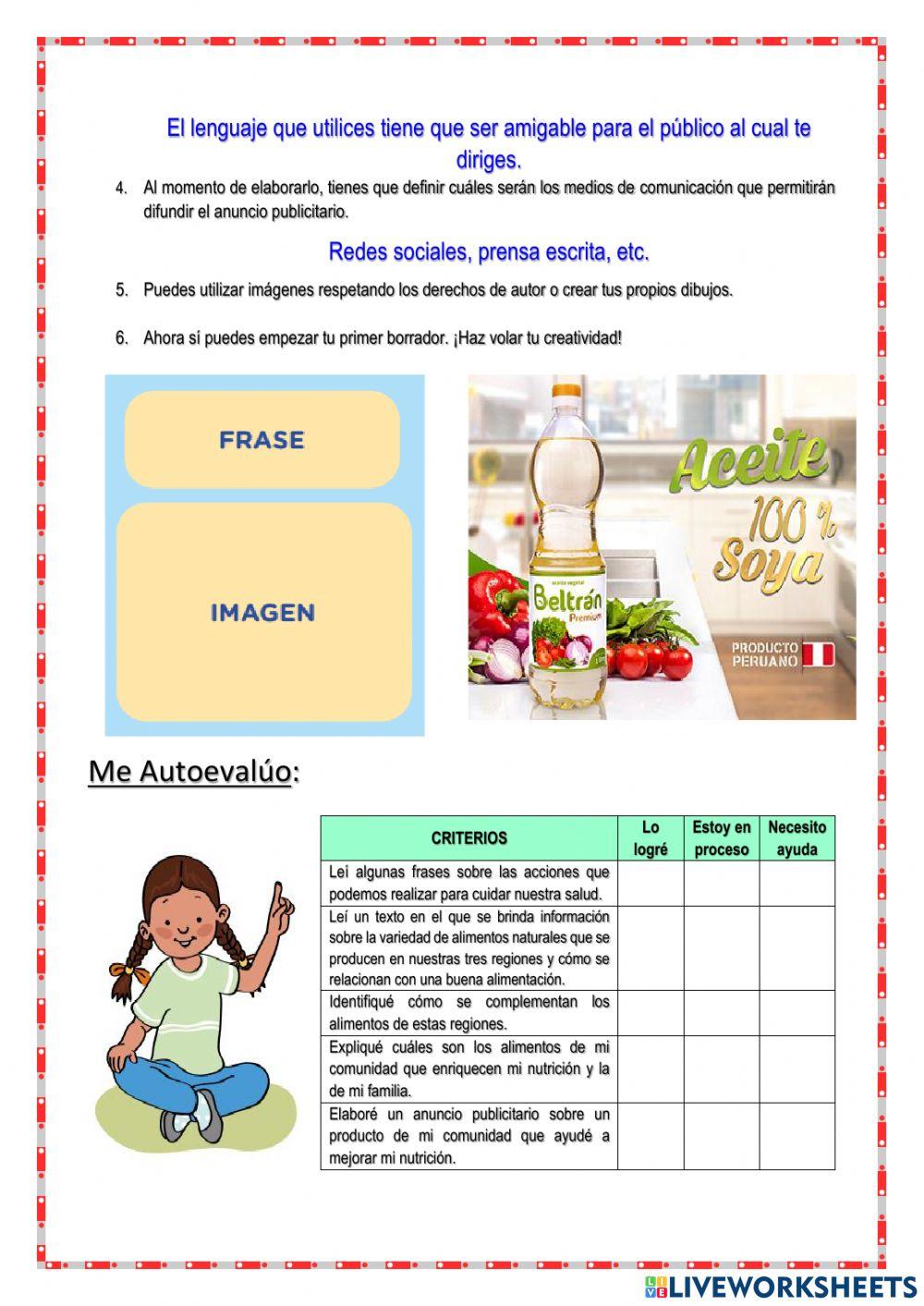 El espacio peruano contribuye a nuestra nutrición