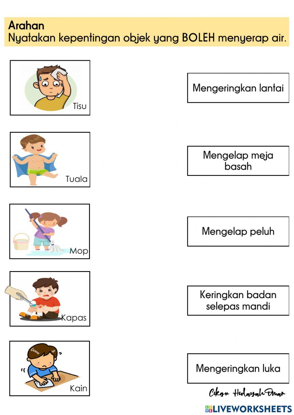 Penyerapan sains tahun 1