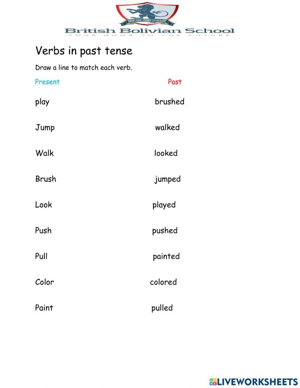 Verbs in past tense 1332708 Jocelyn Vazquez