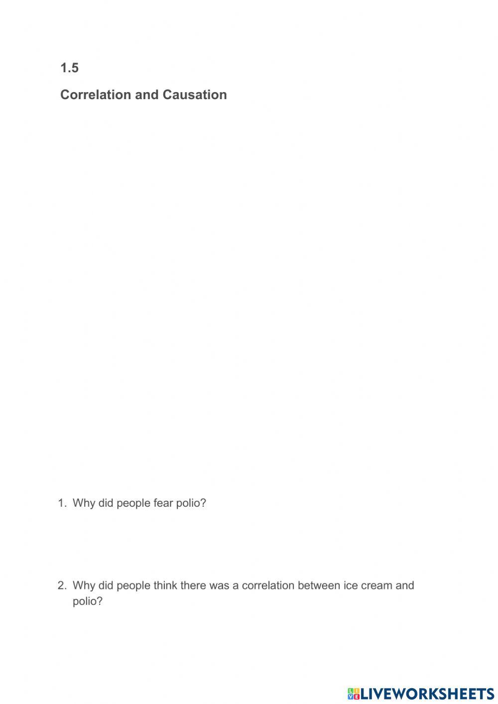 1.5 Correlation and Causation