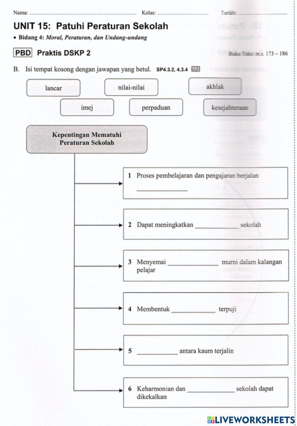 Unit 15 PATUHI PERATURAN SEKOLAH