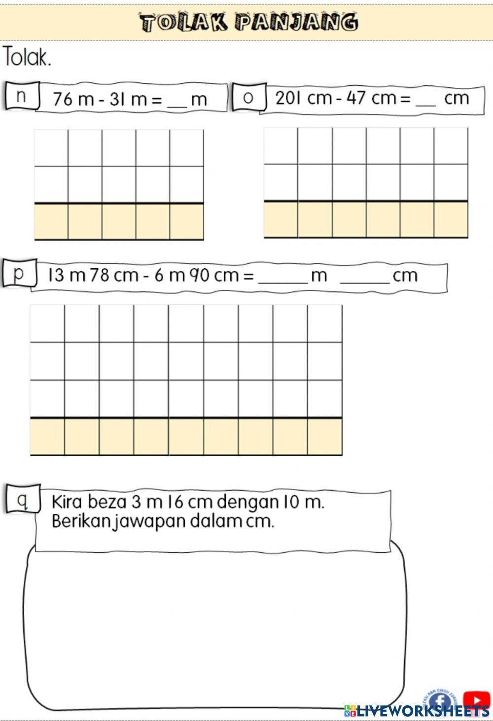 Tolak Panjang Tahun 3