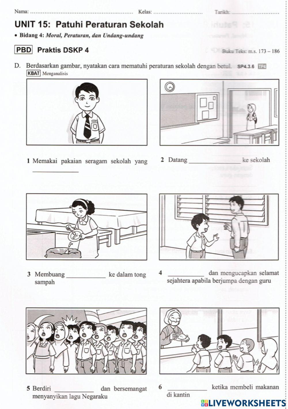 Unit 15 PATUHI PERATURAN SEKOLAH