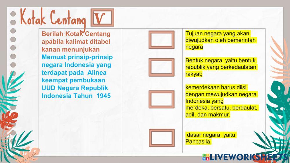 Pembukaan Undang-Undang Dasar Negara Republik  Indonesia Tahun 1945