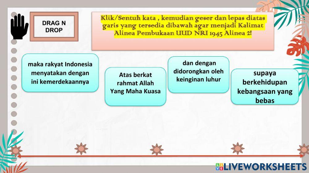 Pembukaan Undang-Undang Dasar Negara Republik  Indonesia Tahun 1945